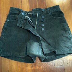 Green courdoroy skort